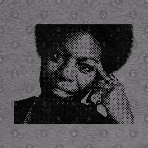 Nina Simone Halftone by Resdis Materials